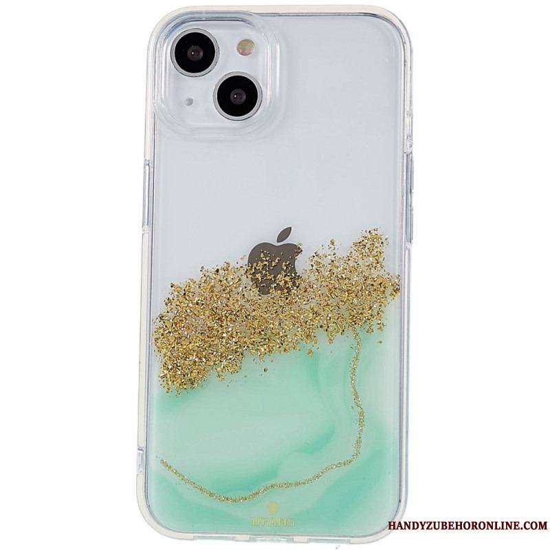 Coque iPhone 14 Paillettes Art