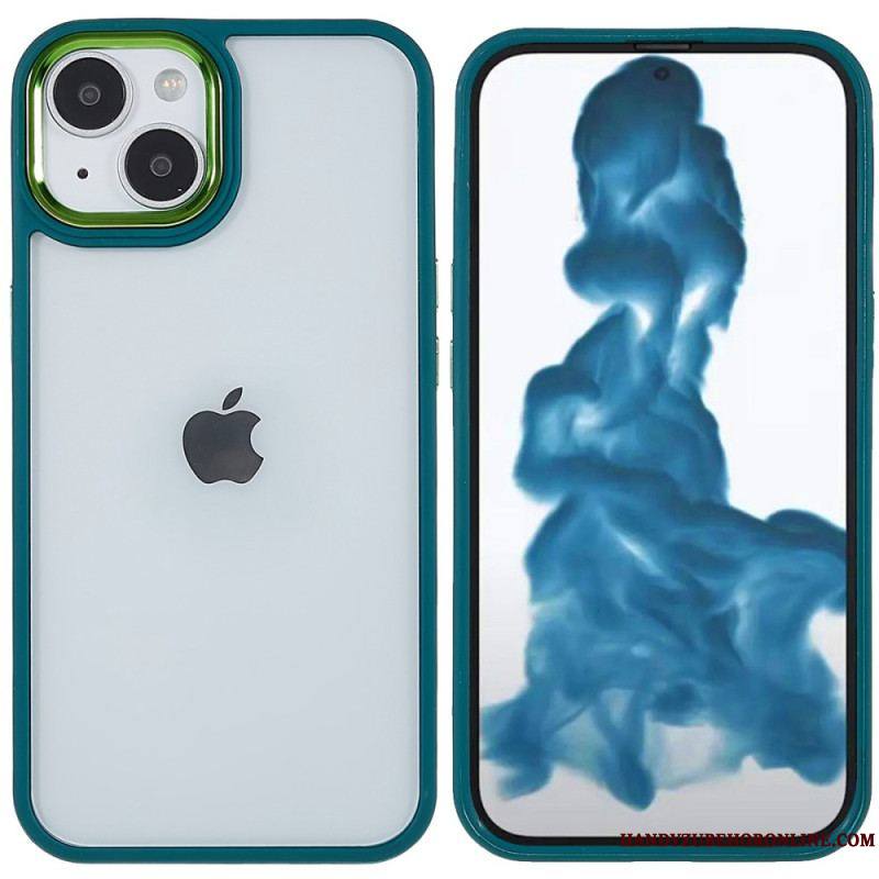 Coque iPhone 14 Plus Acrylique Rebords Silicone