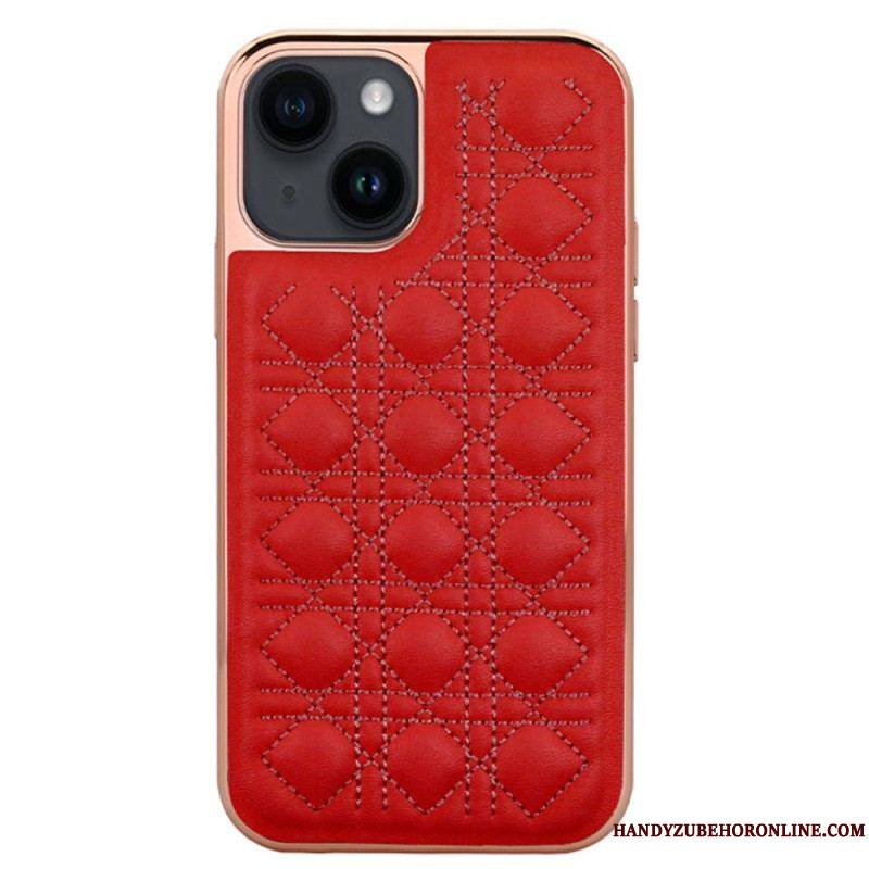 Coque iPhone 14 Plus Effet Cuir Couture VIETAO