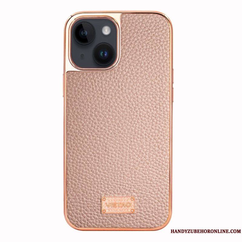 Coque iPhone 14 Plus Effet Cuir Litchi VIETAO