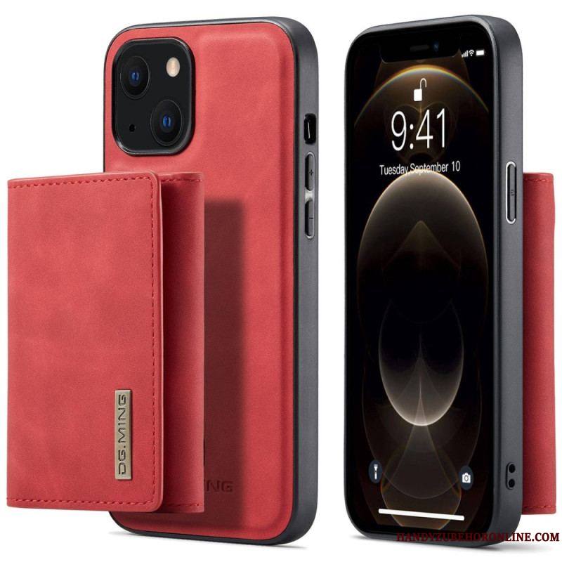 Coque iPhone 14 Plus Porte-Cartes Détachable DG.MING