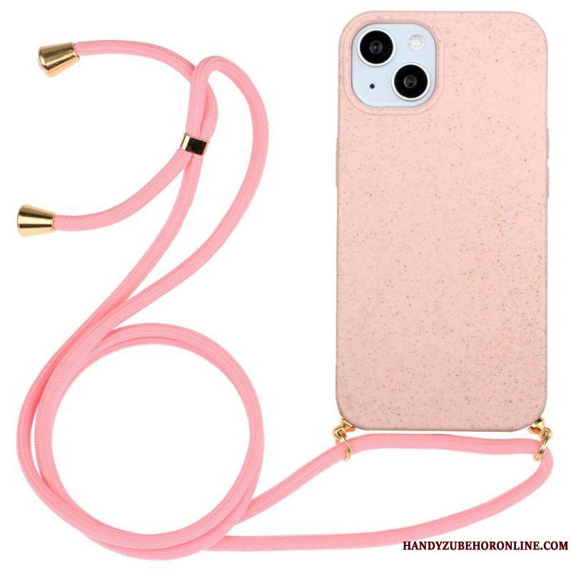 Coque iPhone 14 Plus Silicone avec Cordon Coloré