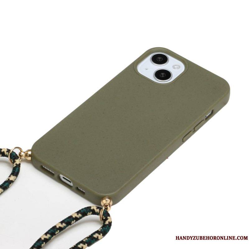 Coque iPhone 14 Plus Silicone avec Cordon Coloré