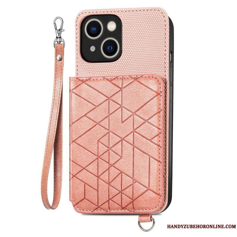 Coque iPhone 14 Plus Simili Cuir Pochette Porte-Cartes