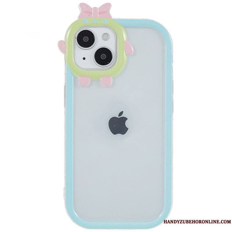 Coque iPhone 14 Plus Transparente et Protection Lentille Amusante