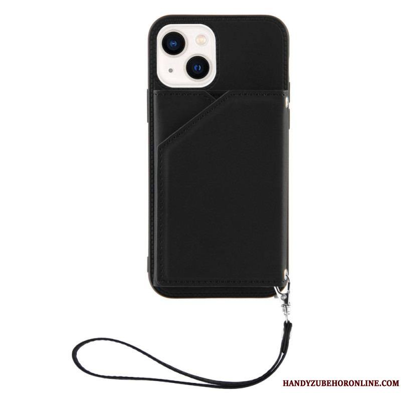 Coque iPhone 14 Porte-Cartes à Lanière