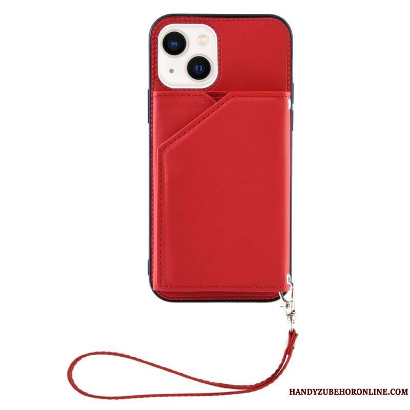 Coque iPhone 14 Porte-Cartes à Lanière