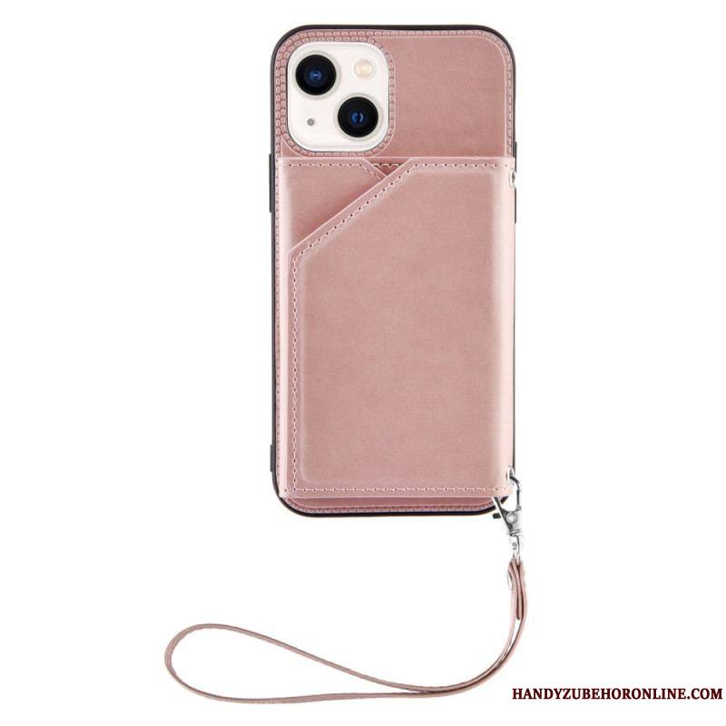 Coque iPhone 14 Porte-Cartes à Lanière