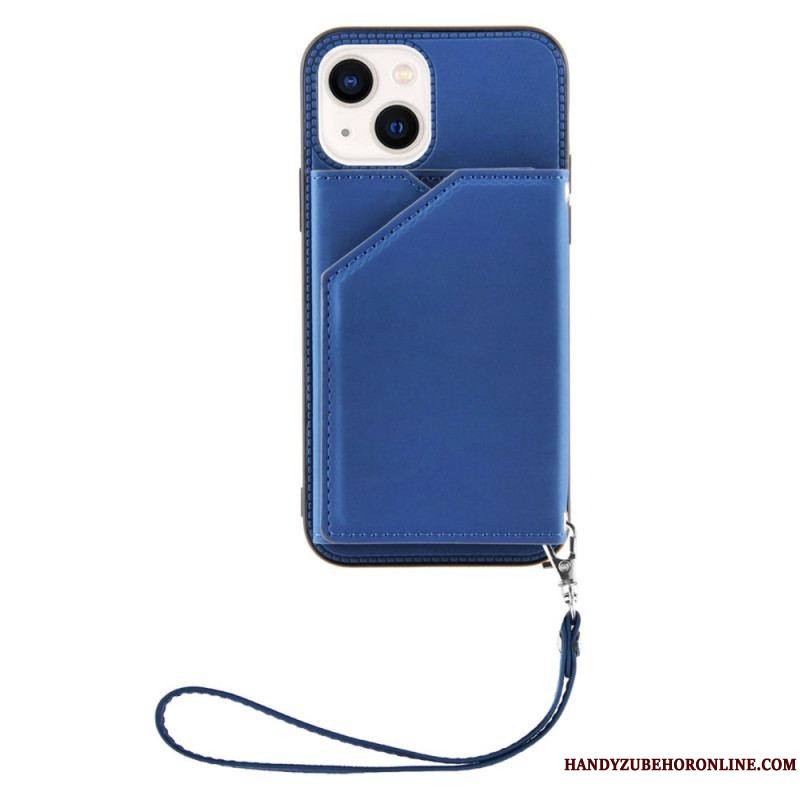 Coque iPhone 14 Porte-Cartes à Lanière