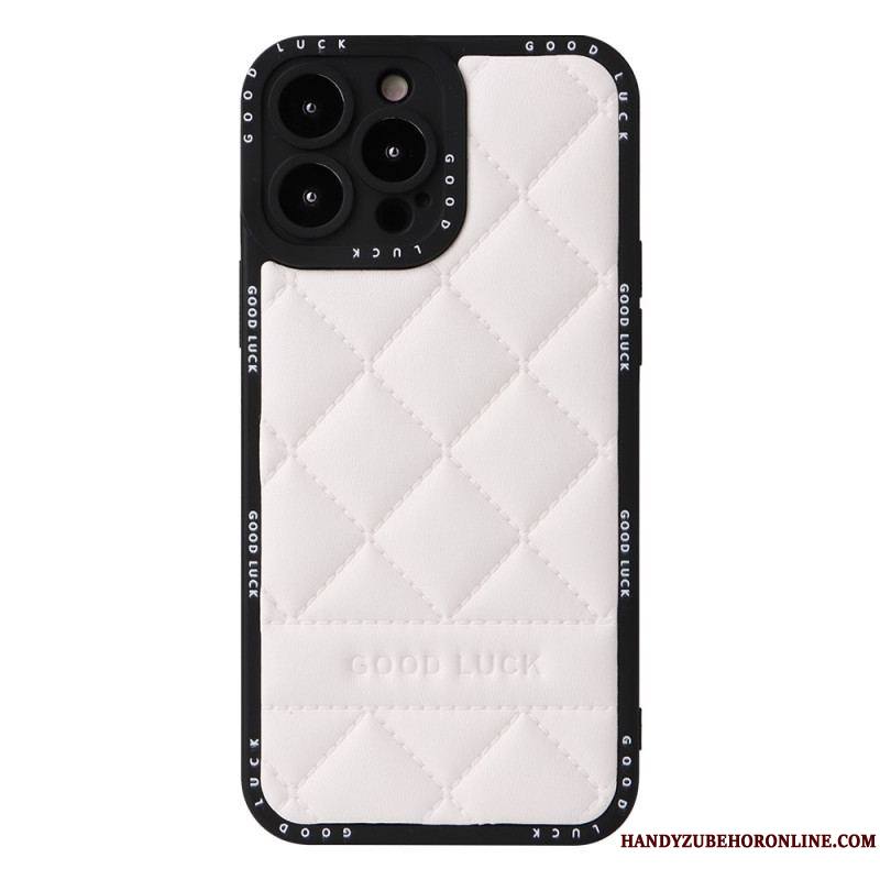 Coque iPhone 14 Pro Max Matelassée Good Luck