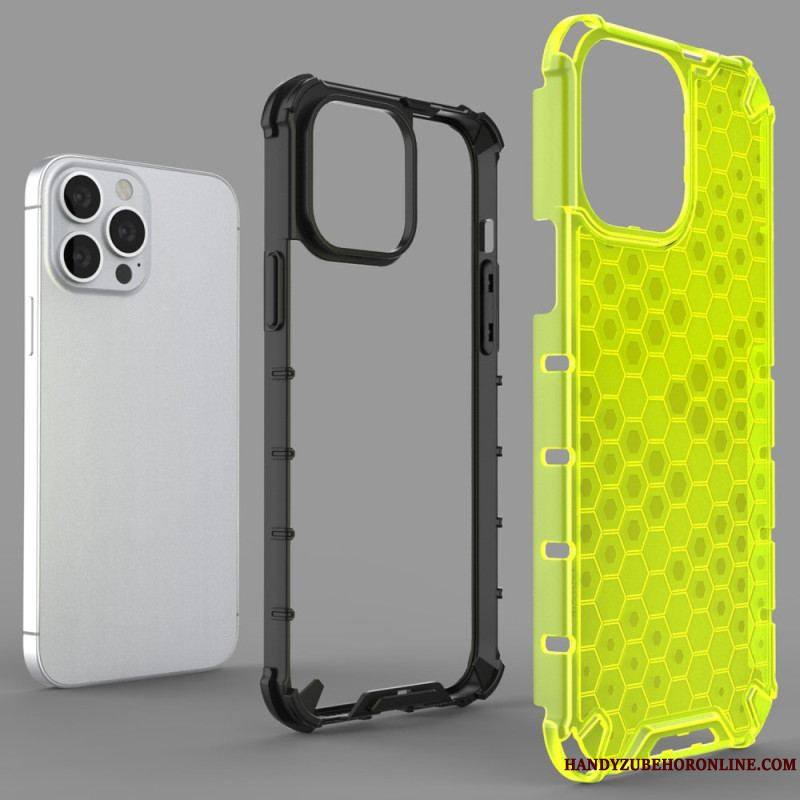 Coque iPhone 14 Pro Max Style Nid d'Abeille