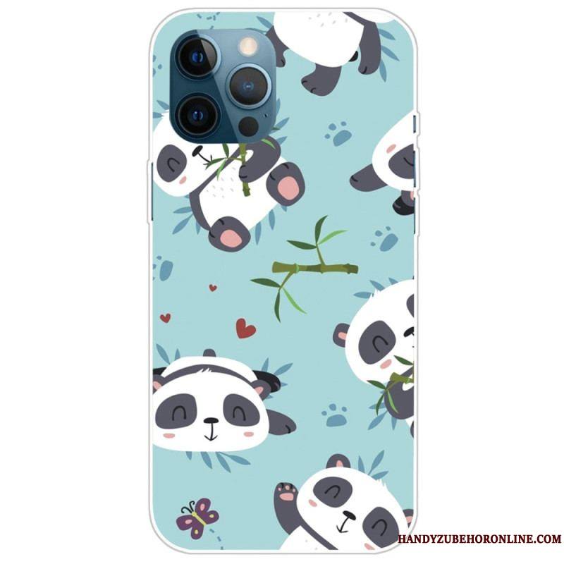 Coque iPhone 14 Pro Max Tas de Pandas