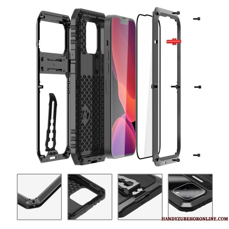 Coque iPhone 14 Pro Max Water Résistant avec Support et Lanières