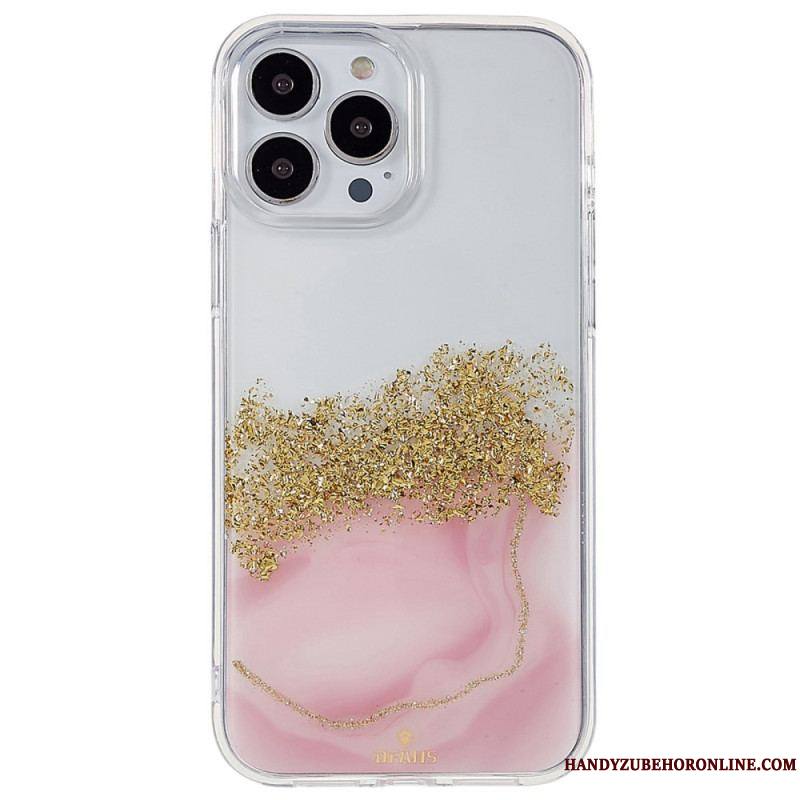 Coque iPhone 14 Pro Paillettes Art