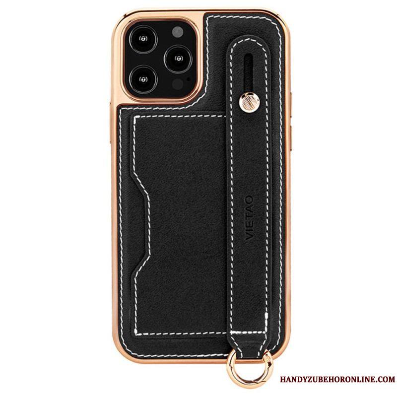 Coque iPhone 14 Pro Porte-Carte avec Sangle Support VIETAO