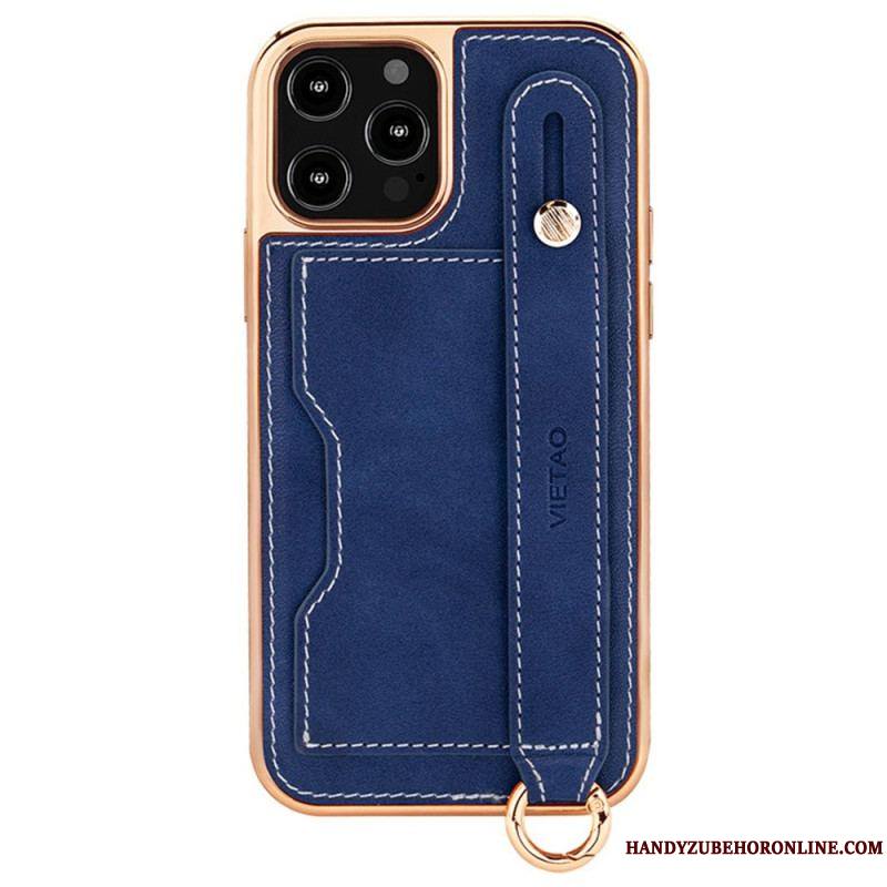 Coque iPhone 14 Pro Porte-Carte avec Sangle Support VIETAO