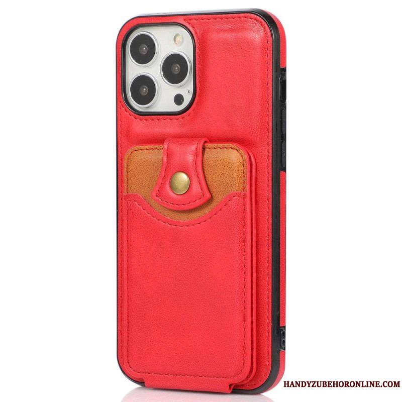 Coque iPhone 14 Pro Porte-Cartes Rabattable