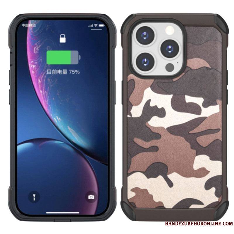 Coque iPhone 14 Pro Renforcée Camouflage