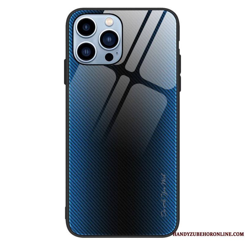 Coque iPhone 14 Pro Verre Trempé Fibre Carbone Classique