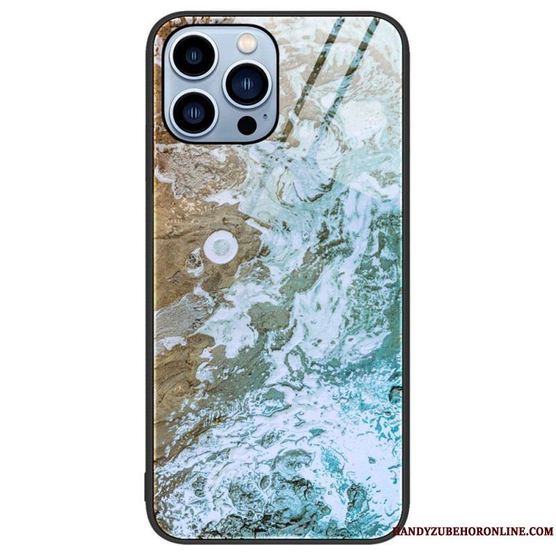 Coque iPhone 14 Pro Verre Trempé Marble Colors