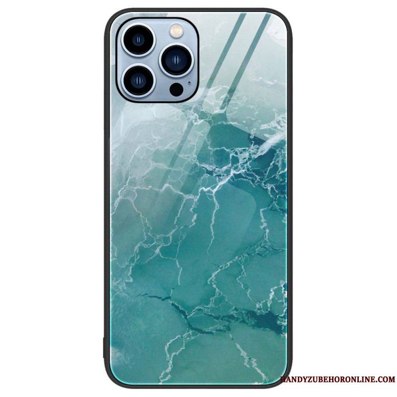 Coque iPhone 14 Pro Verre Trempé Marble Colors