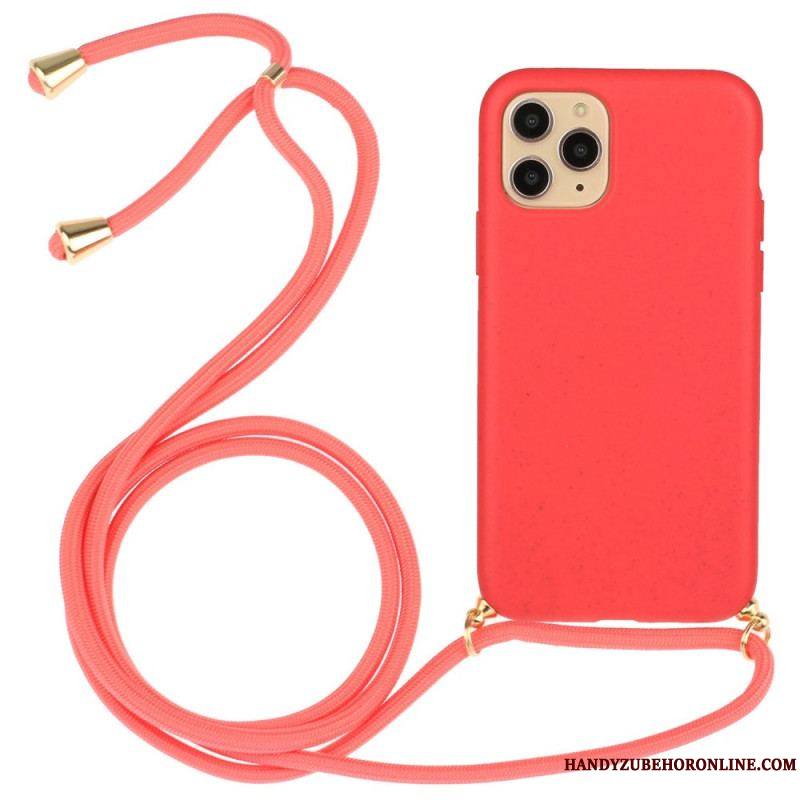 Coque iPhone 14 Pro à Cordon Paille de Blé