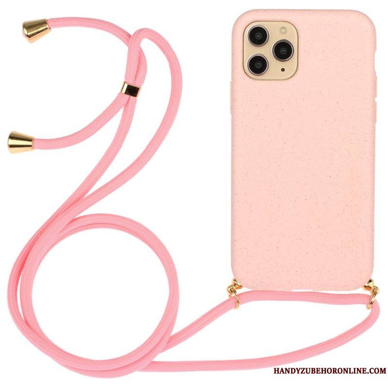 Coque iPhone 14 Pro à Cordon Paille de Blé