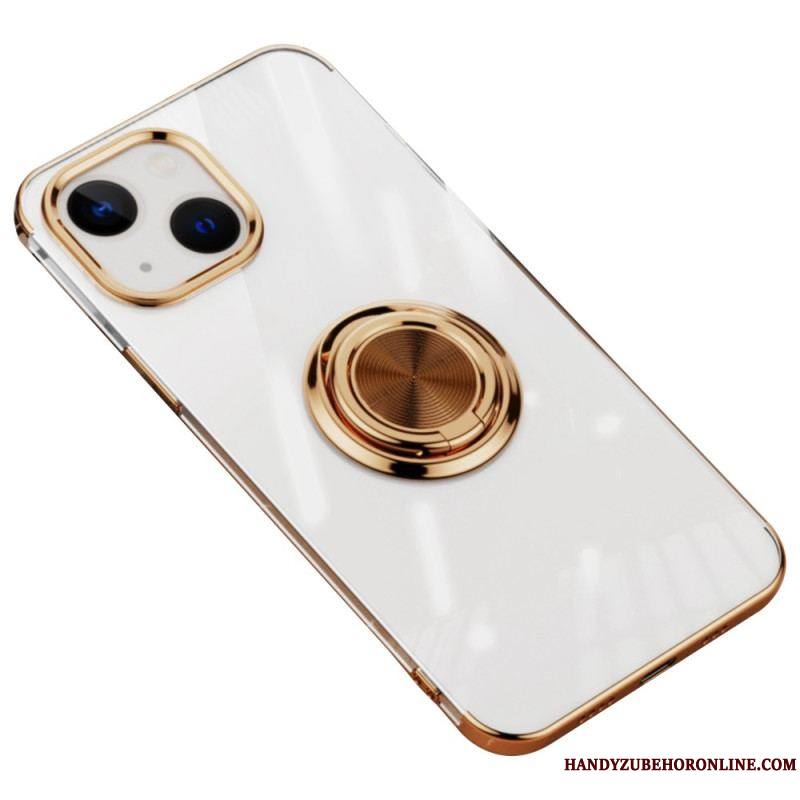 Coque iPhone 14 Transparente Anneau Rotatif