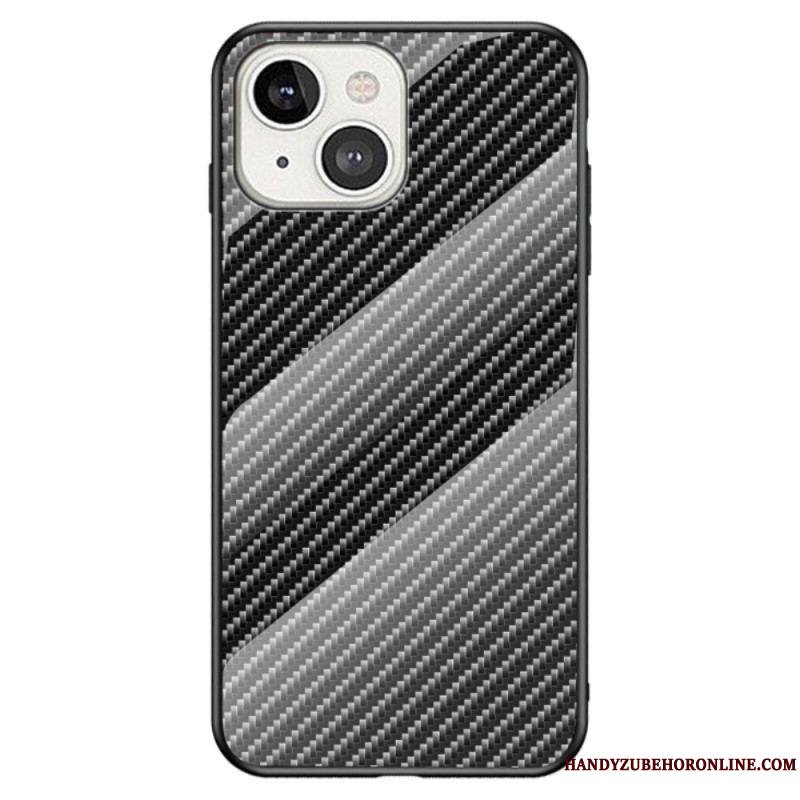 Coque iPhone 14 Verre Trempé Fibre Carbone