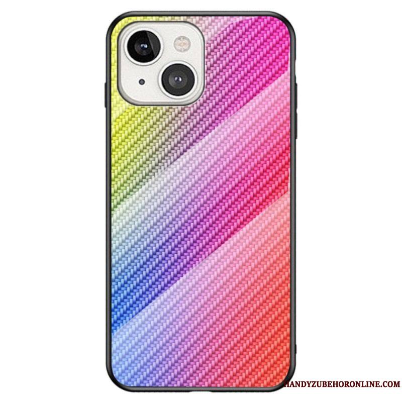 Coque iPhone 14 Verre Trempé Fibre Carbone