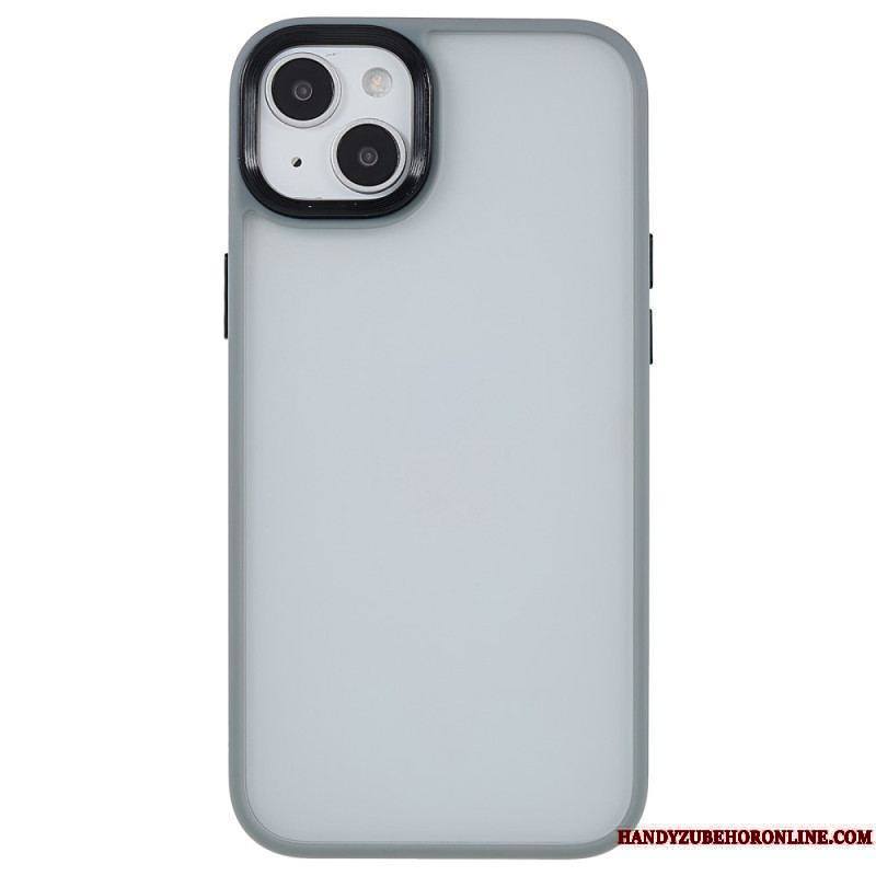 Coque iPhone 15 Plus Dos Acrylique et Rebords Silicone