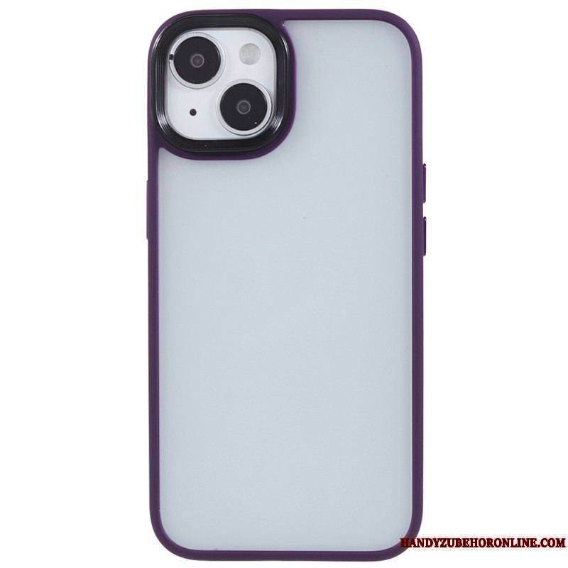 Coque iPhone 15 Plus Dos Acrylique et Rebords Silicone