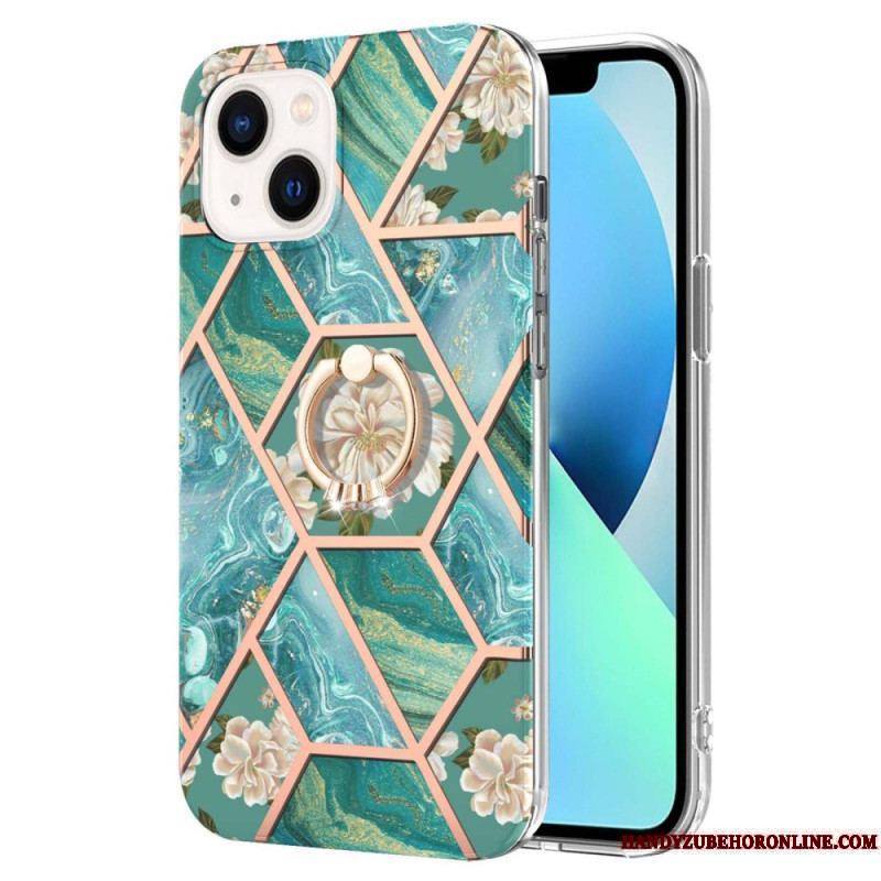 Coque iPhone 15 Plus Fleurs Anneau-Support