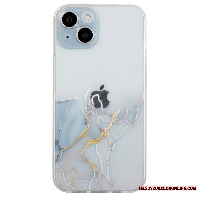 Coque iPhone 15 Plus Flexible Marbre