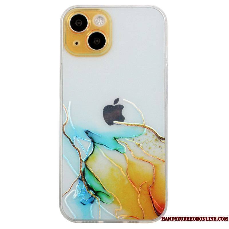 Coque iPhone 15 Plus Flexible Marbre