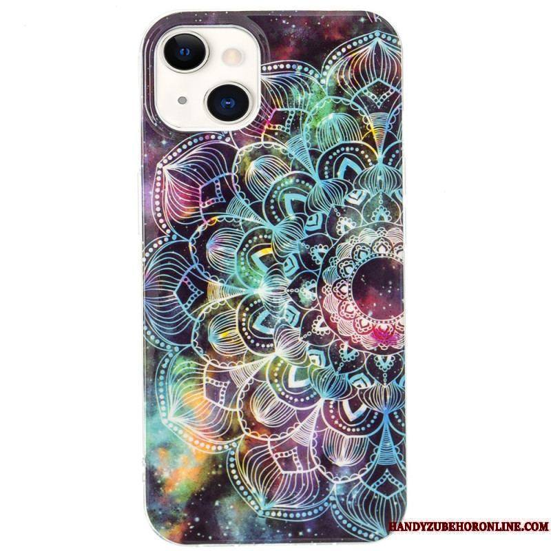 Coque iPhone 15 Plus Fluorescente Mandala