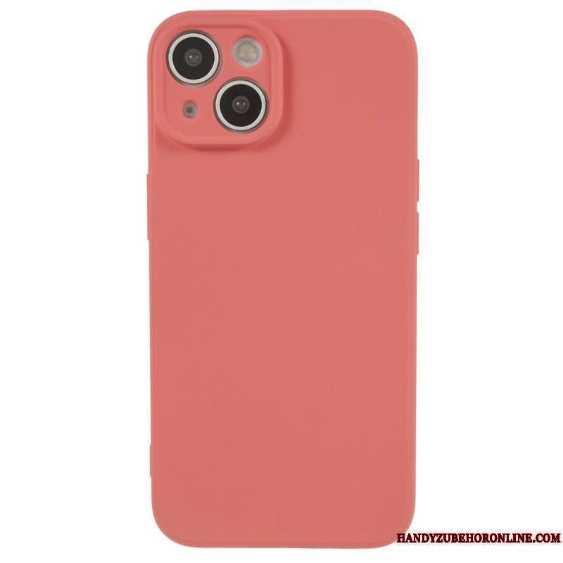 Coque iPhone 15 Plus Silicone Pastel et Microfibre