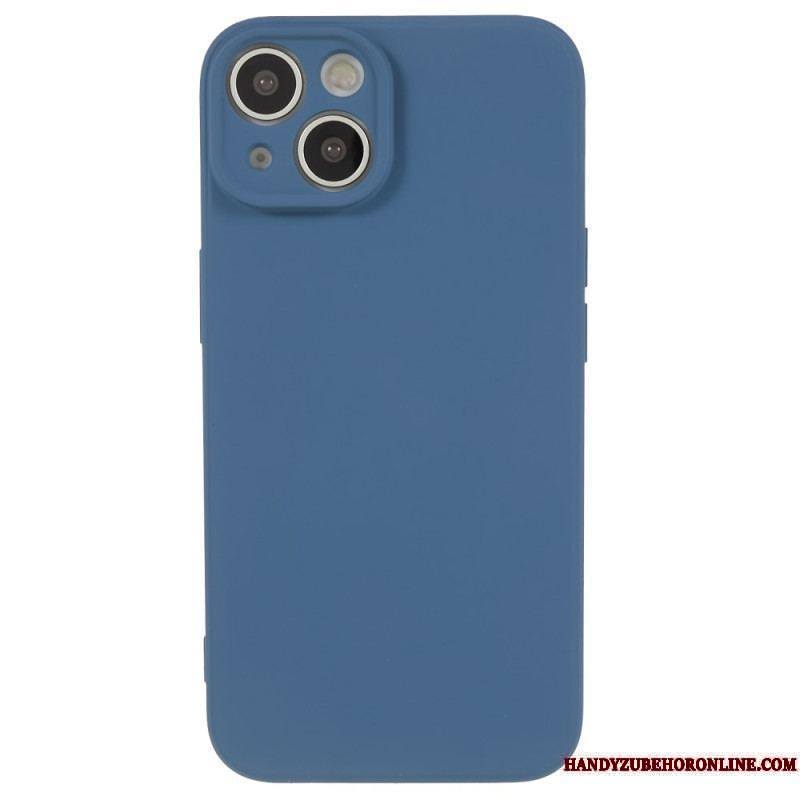 Coque iPhone 15 Plus Silicone Pastel et Microfibre