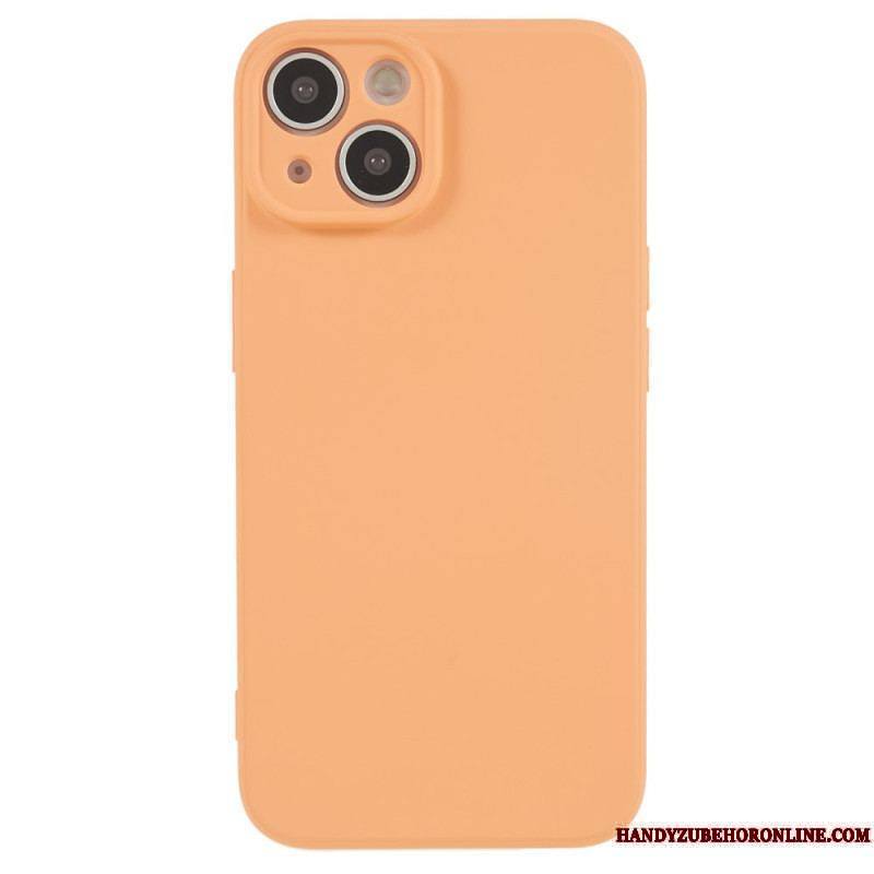 Coque iPhone 15 Plus Silicone Pastel et Microfibre