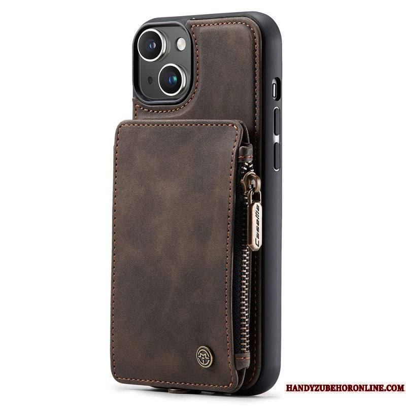 Coque iPhone 15 Plus Style Portefeuille CASEME