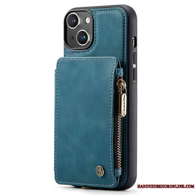 Coque iPhone 15 Plus Style Portefeuille CASEME