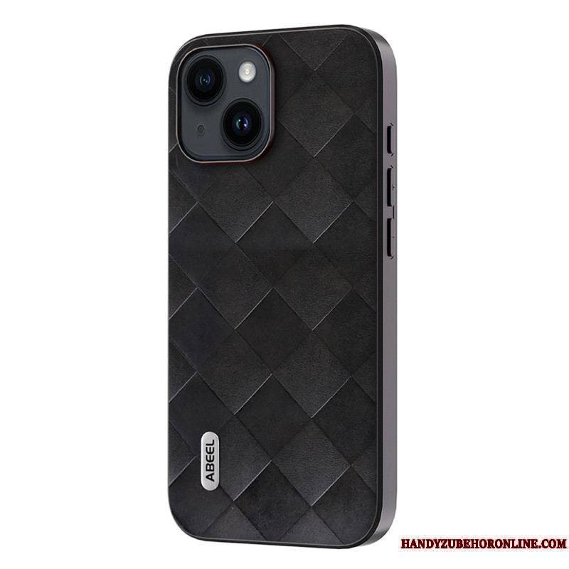 Coque iPhone 15 Plus Style Tissé ABEEL