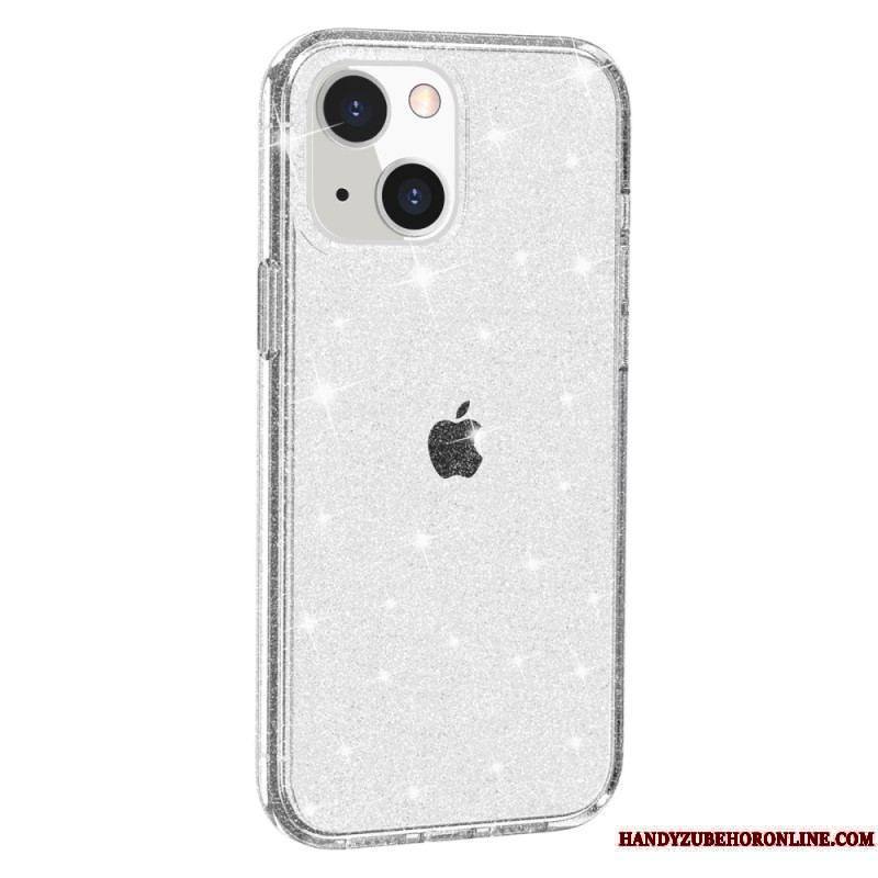 Coque iPhone 15 Plus Transparente Paillettes