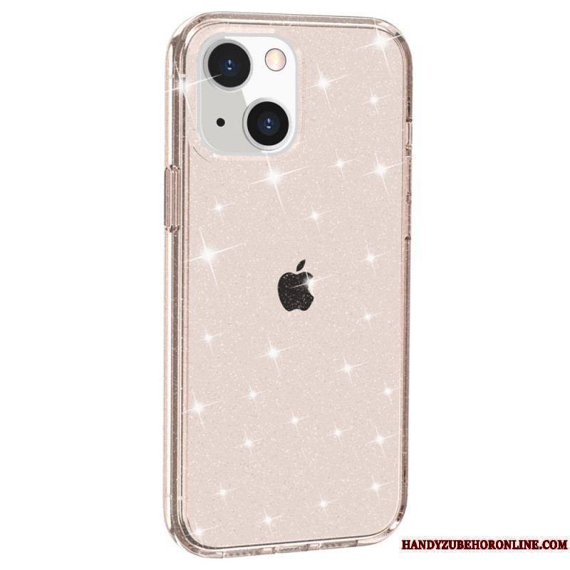 Coque iPhone 15 Plus Transparente Paillettes