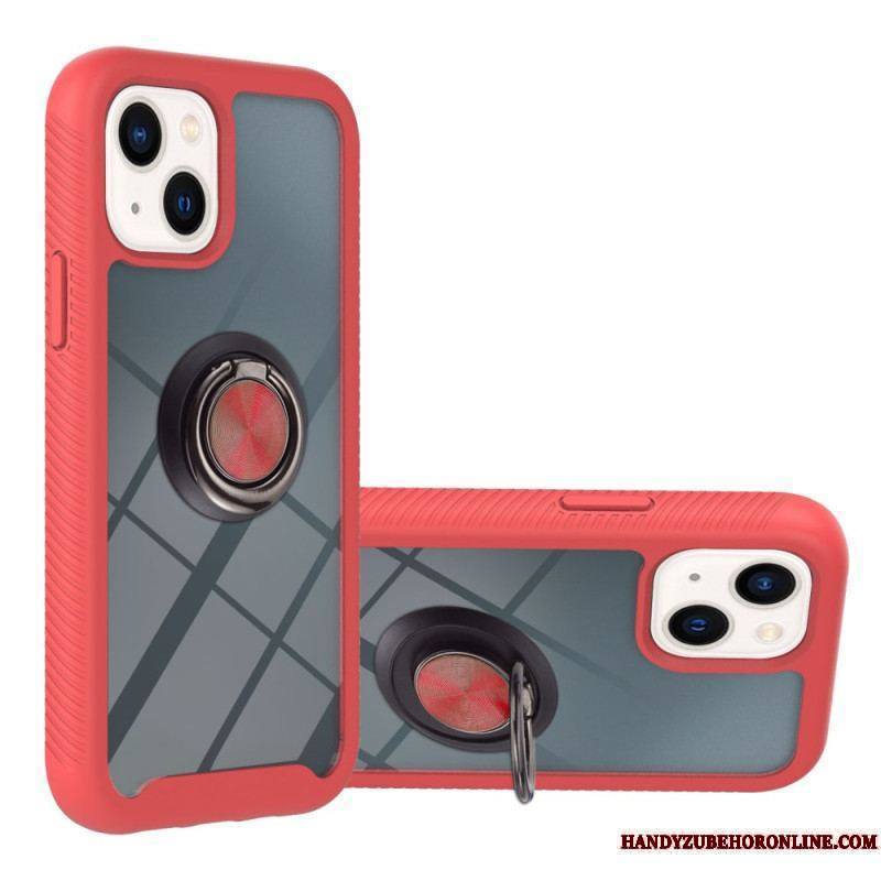 Coque iPhone 15 Plus Transparente avec Anneau-Support