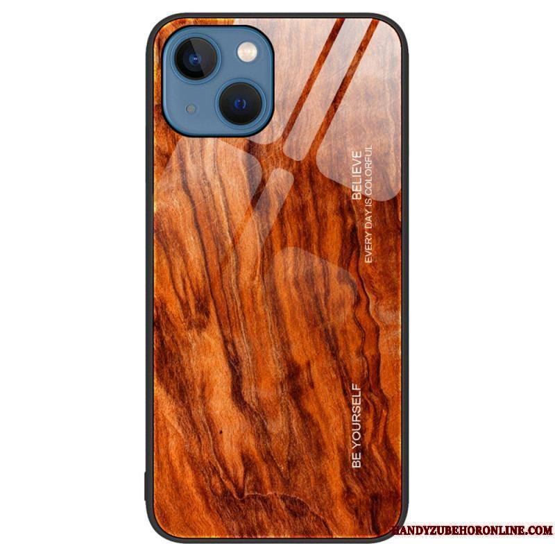 Coque iPhone 15 Plus Verre Trempé Design Bois