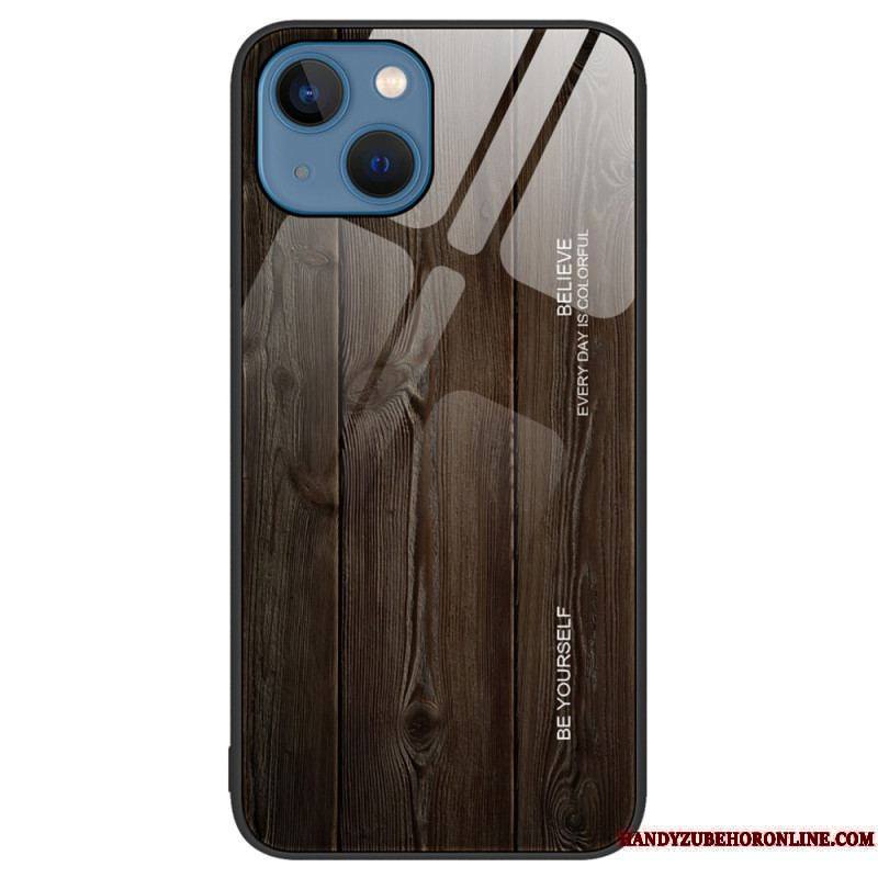 Coque iPhone 15 Plus Verre Trempé Design Bois