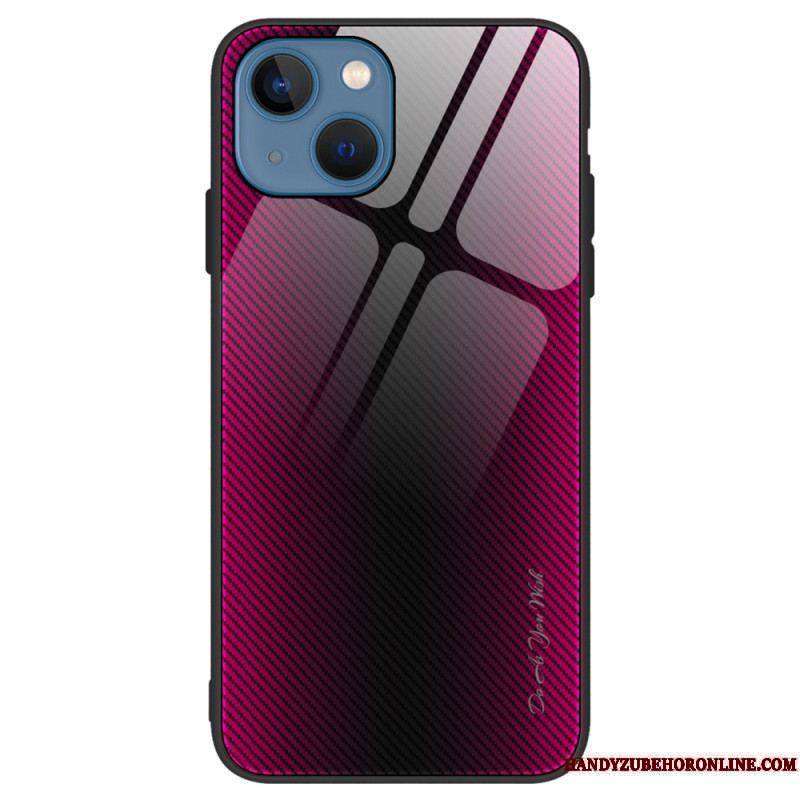 Coque iPhone 15 Plus Verre Trempé Fibre Carbone