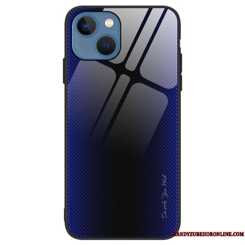 Coque iPhone 15 Plus Verre Trempé Fibre Carbone