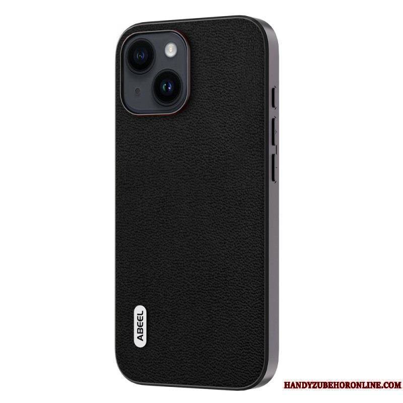 Coque iPhone 15 Plus Véritable Cuir ABEEL